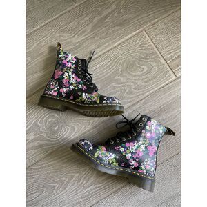 DR MARTENS Pascal 1460 Floral Boots Size 6.5